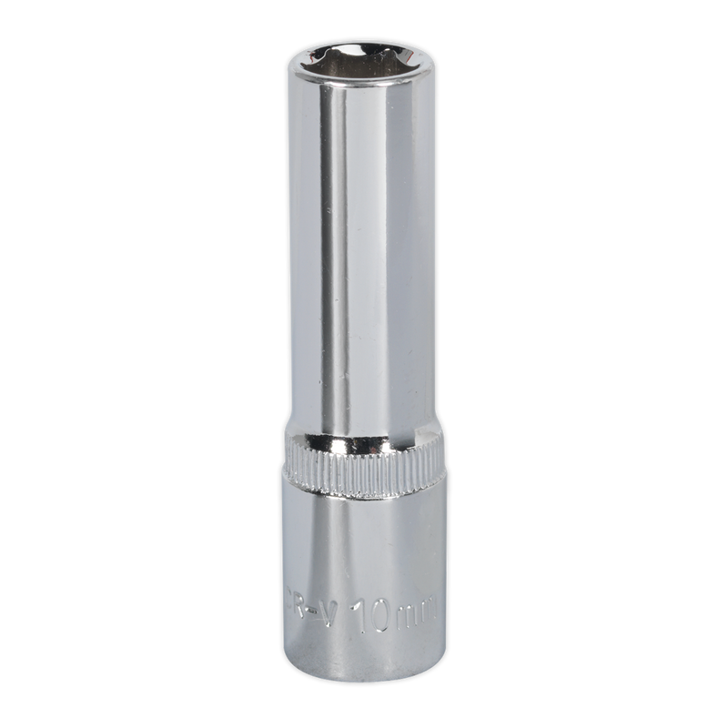 Sealey SP3810D 10mm Deep 3/8"Sq Drive Fully Polished WallDrive Socket