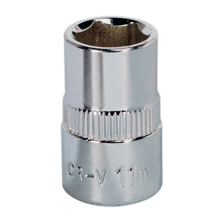 Sealey SP3811 11mm 3/8"Sq Drive Fully Polished WallDrive Socket