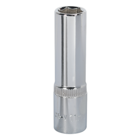 Sealey SP3811D 11mm Deep 3/8"Sq Drive Fully Polished WallDrive Socket