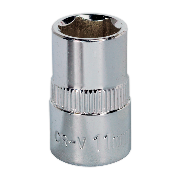 Sealey SP3811 11mm 3/8"Sq Drive Fully Polished WallDrive Socket