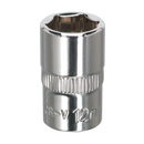 Sealey SP3812 12mm 3/8"Sq Drive Fully Polished WallDrive Socket