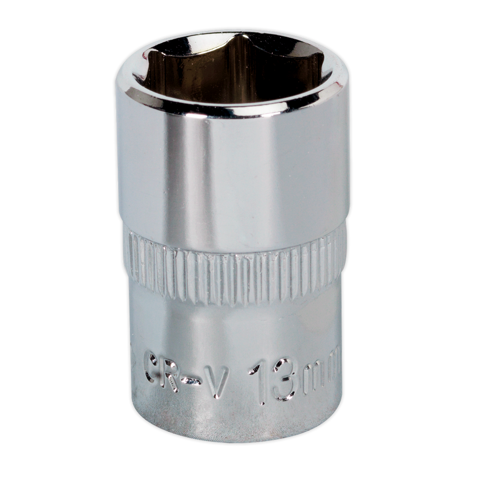 Sealey SP3813 13mm 3/8"Sq Drive Fully Polished WallDrive Socket