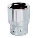 Sealey SP3815 15mm 3/8"Sq Drive Fully Polished WallDrive Socket