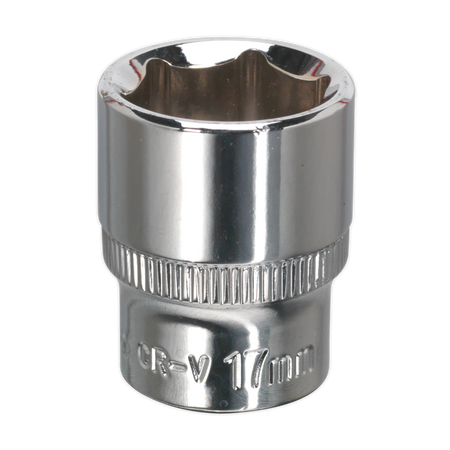 Sealey SP3817 17mm 3/8"Sq Drive Fully Polished WallDrive Socket