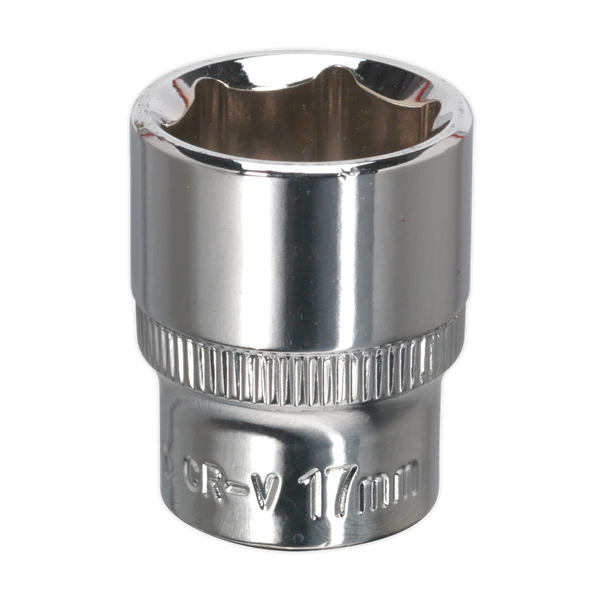 Sealey SP3817 17mm 3/8"Sq Drive Fully Polished WallDrive Socket