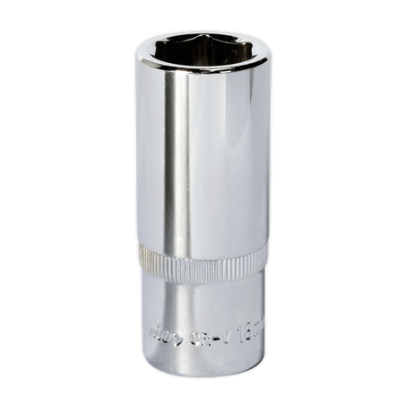 Sealey SP3818D 18mm Deep 3/8"Sq Drive Fully Polished WallDrive Socket