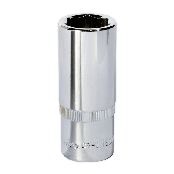 Sealey SP3818D 18mm Deep 3/8"Sq Drive Fully Polished WallDrive Socket