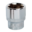 Sealey SP3818 18mm 3/8"Sq Drive Fully Polished WallDrive Socket
