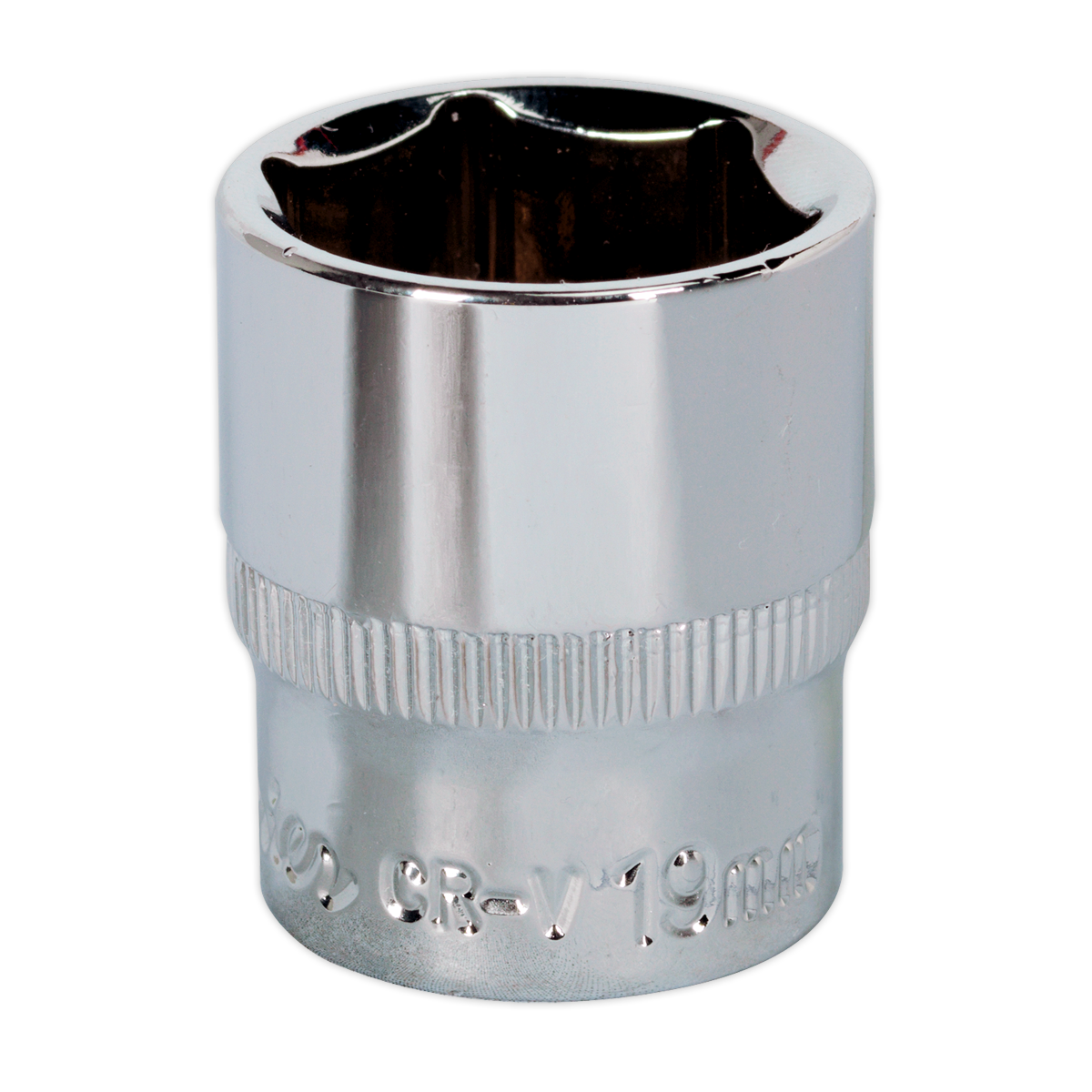 Sealey SP3819 19mm 3/8"Sq Drive Fully Polished WallDrive Socket