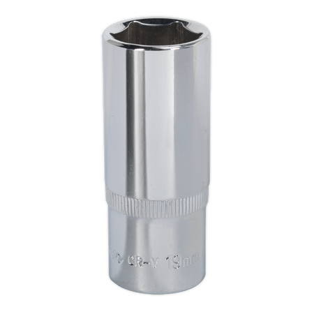 Sealey SP3819D 19mm Deep 3/8"Sq Drive Fully Polished WallDrive Socket