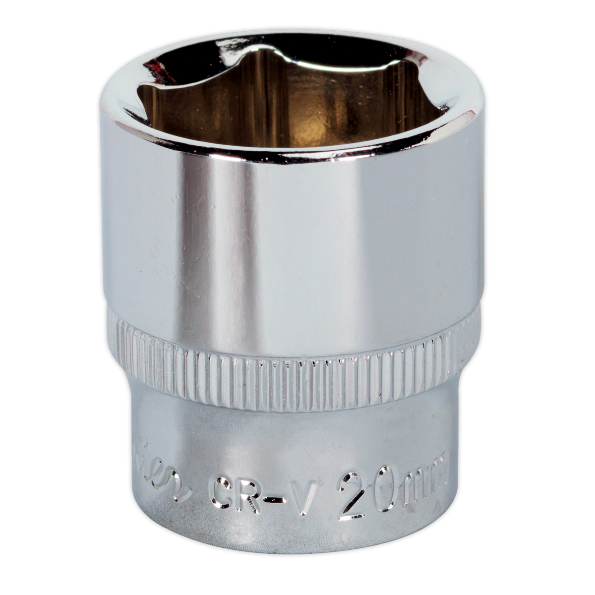 Sealey SP3820 20mm 3/8"Sq Drive Fully Polished WallDrive Socket