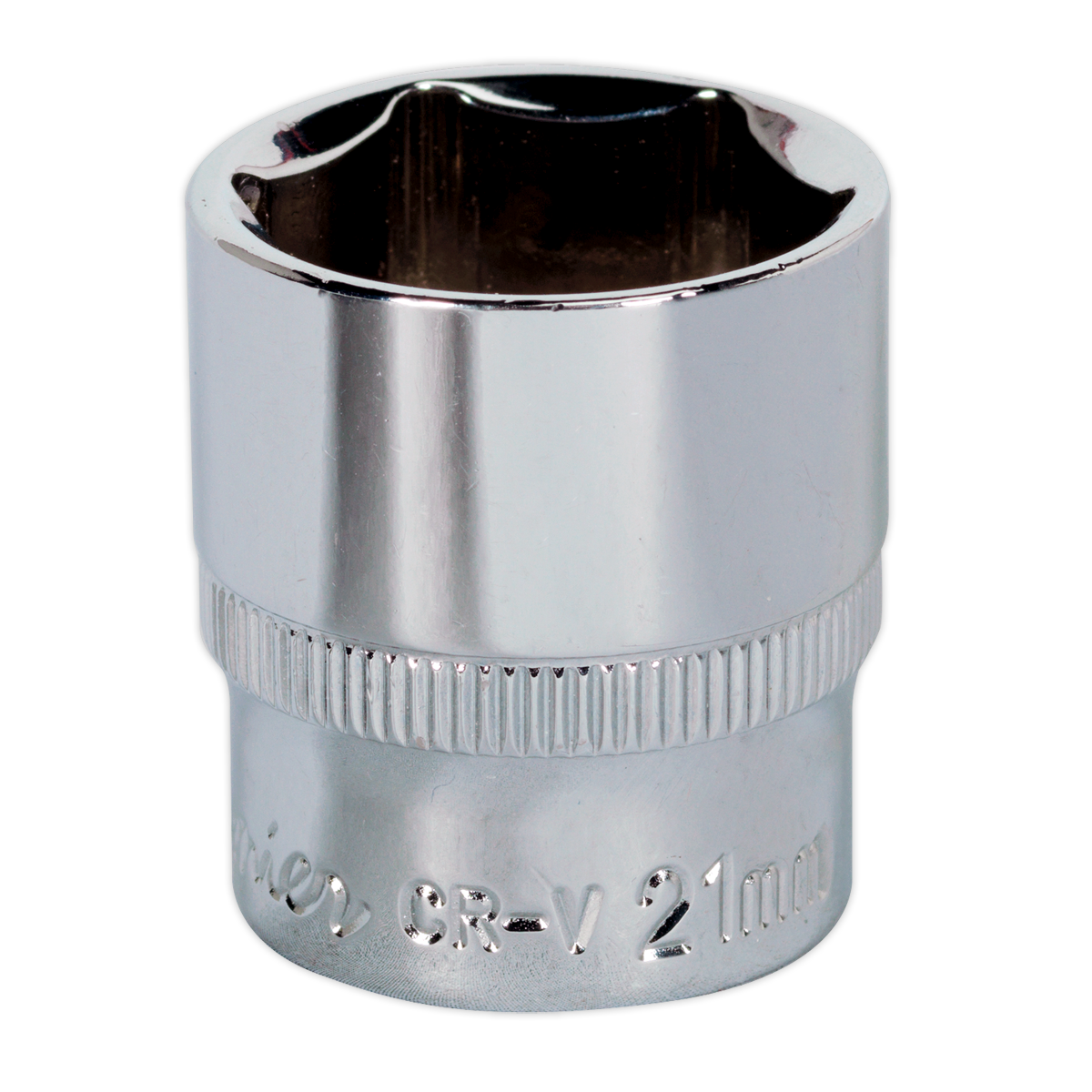 Sealey SP3821 WallDrive Socket 21mm 3/8"Sq Drive Fully Polished