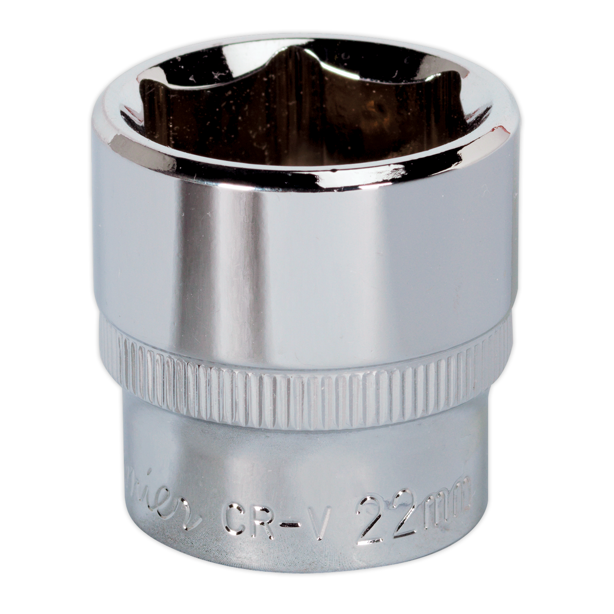 Sealey SP3822 22mm 3/8"Sq Drive Fully Polished WallDrive Socket