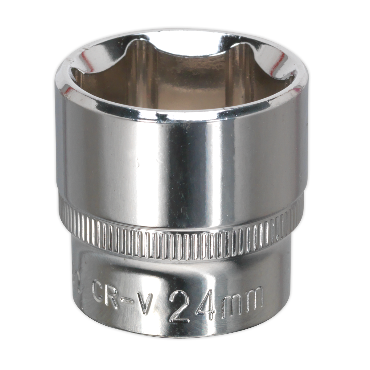 Sealey SP3824 24mm 3/8"Sq Drive Fully Polished WallDrive Socket