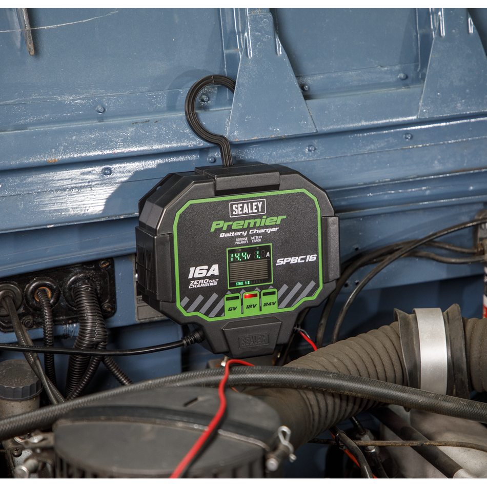 Sealey SPBC16 16A Automatic Battery Charger & Maintainer