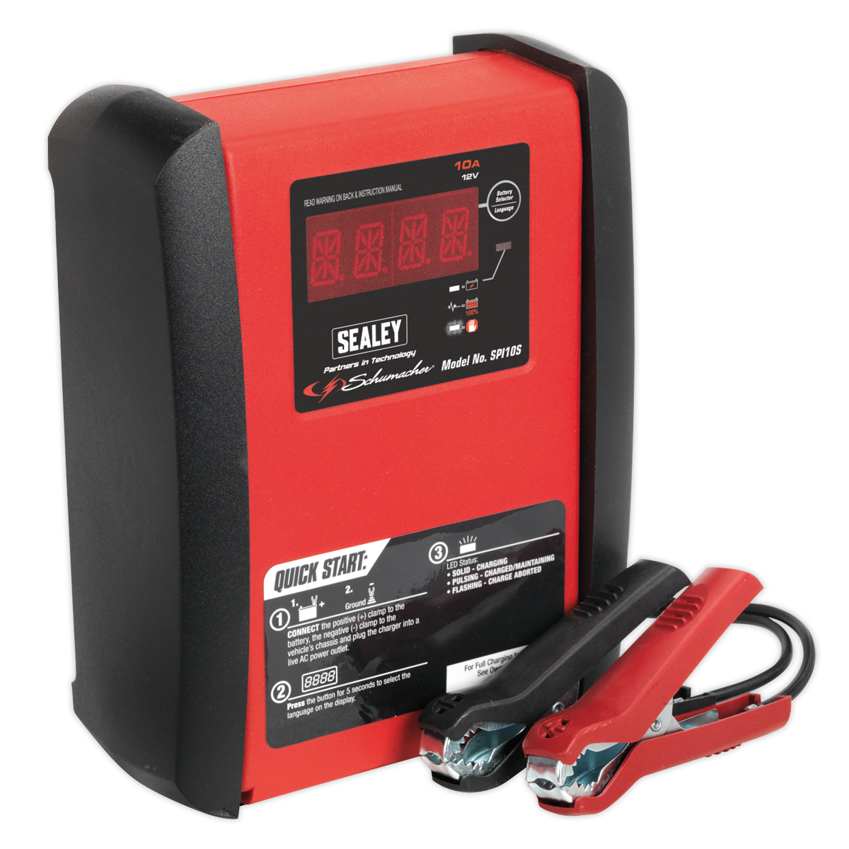 Sealey SPI10S Schumacher 10A 12V Intelligent Battery Charger