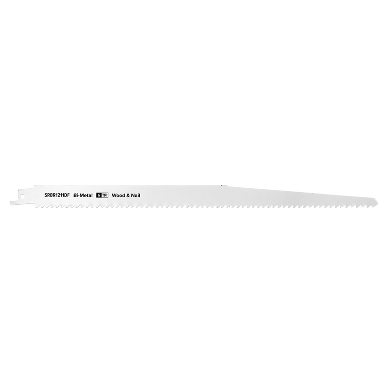Sealey SRBR1211DF 300mm 6tpi Reciprocating Saw Blade Wood & Nail - Pack of 5
