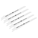 Sealey SRBR611DF 150mm 6tpi Reciprocating Saw Blade Wood & Nail - Pack of 5