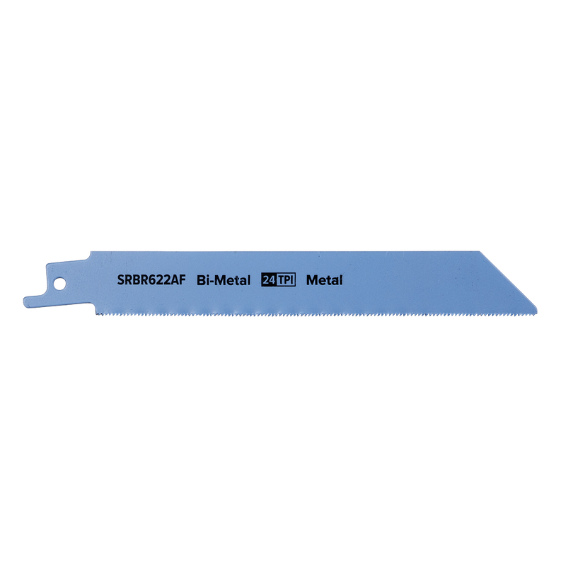 Sealey SRBR622AF 150mm 24tpi Reciprocating Saw Blade Metal - Pack of 5