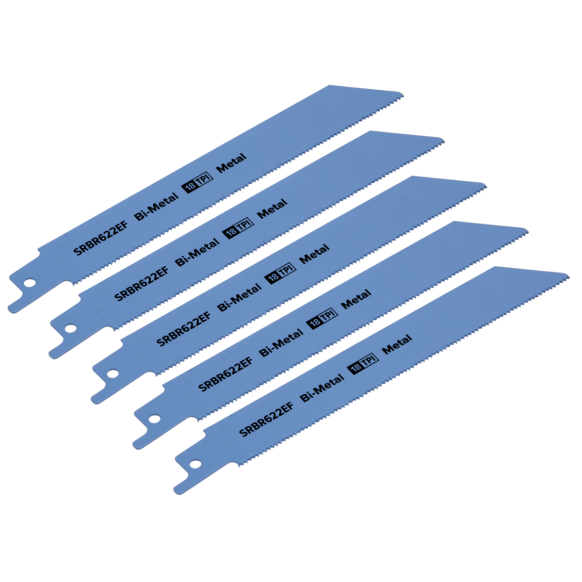 Sealey SRBR622EF 150mm 18tpi Reciprocating Saw Blade Metal - Pack of 5
