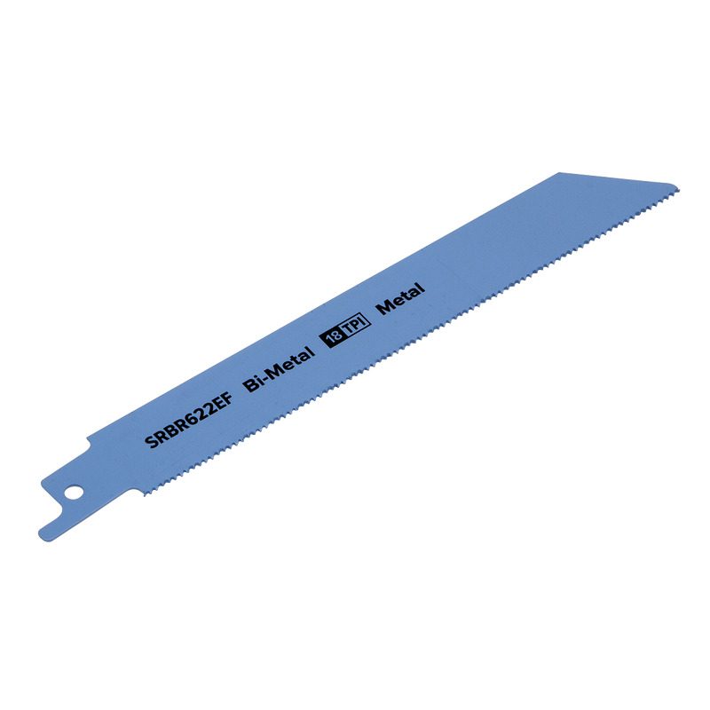 Sealey SRBR622EF 150mm 18tpi Reciprocating Saw Blade Metal - Pack of 5