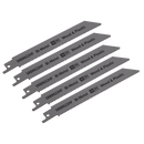 Sealey SRBR622HF 150mm 10tpi Reciprocating Saw Blade Wood & Plastics - Pack of 5