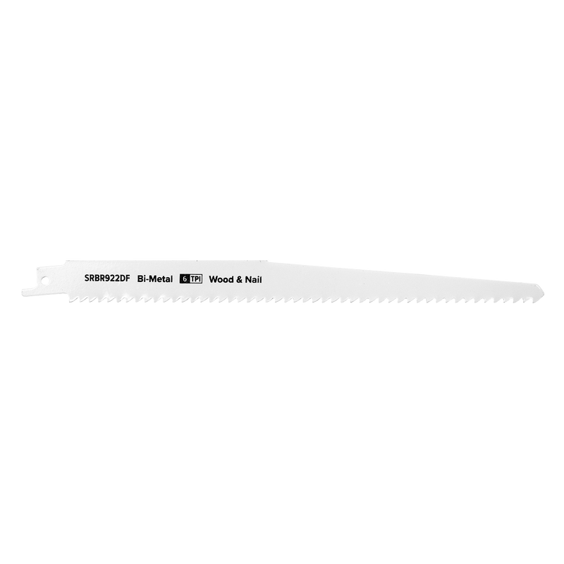 Sealey SRBR922DF 230mm 6tpi Reciprocating Saw Blade Wood & Nail - Pack of 5