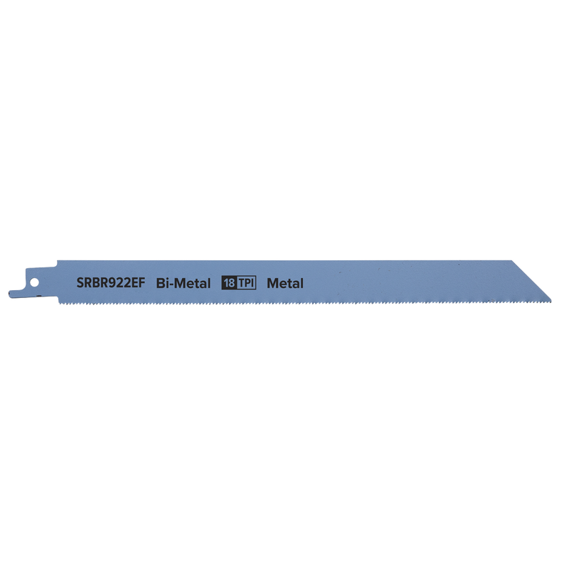 Sealey SRBR922EF 230mm 18tpi Reciprocating Saw Blade Metal - Pack of 5