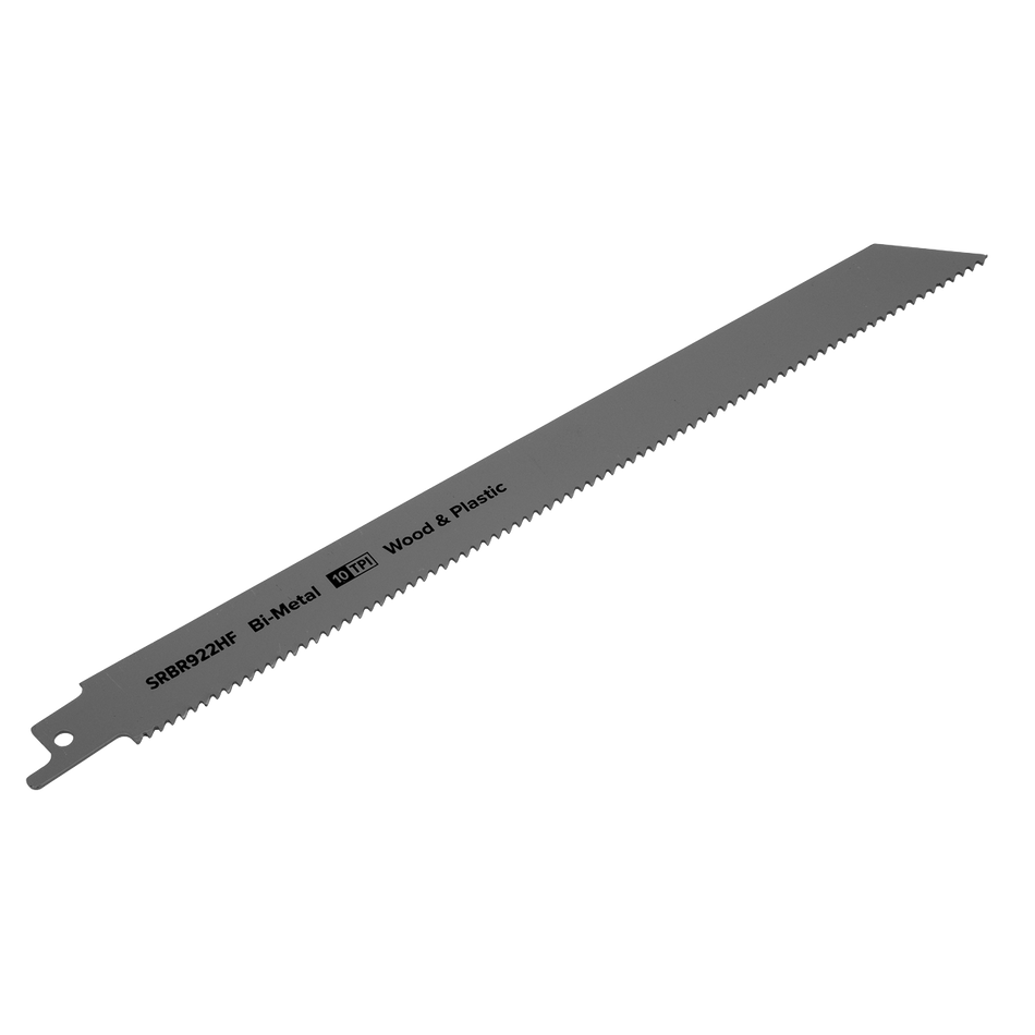 Sealey SRBR922HF 230mm 10tpi Reciprocating Saw Blade Wood & Plastics - Pack of 5