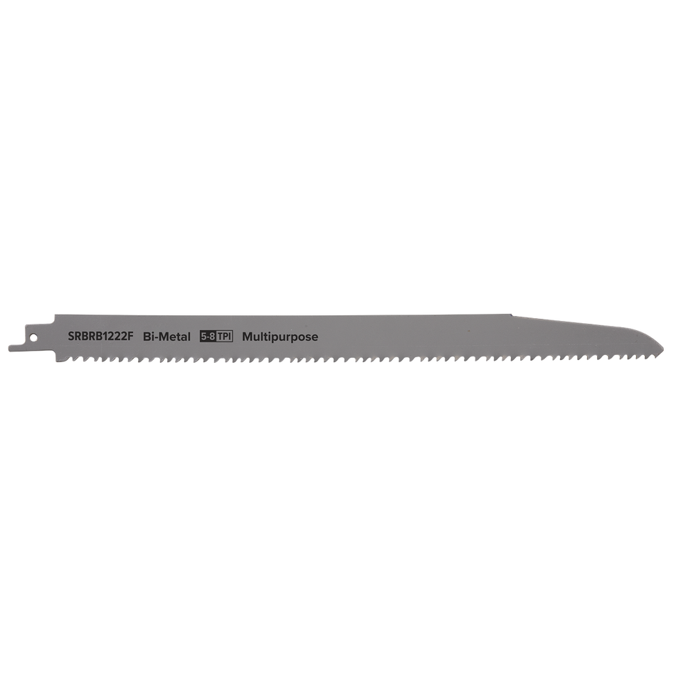 Sealey SRBRB1222F 300mm 5-8tpi Reciprocating Saw Blade Multipurpose - Pack of 5