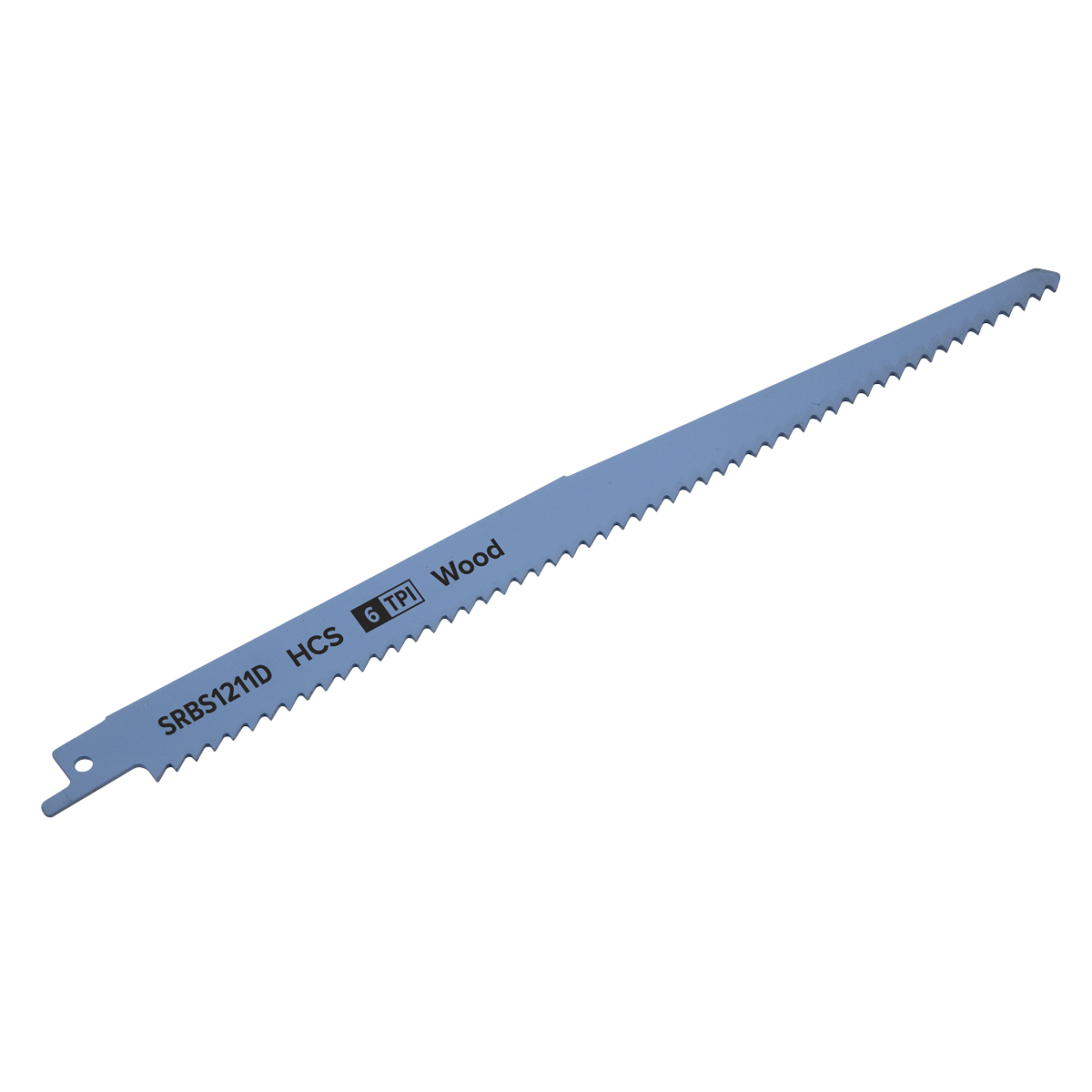 Sealey SRBS1211D 250mm 6tpi Reciprocating Saw Blade Clean Wood - Pack of 5