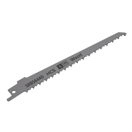 Sealey SRBS644D 150mm 6tpi Reciprocating Saw Blade Clean Wood - Pack of 5