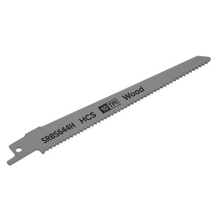 Sealey SRBS644H 150mm 10tpi Reciprocating Saw Blade Clean Wood - Pack of 5