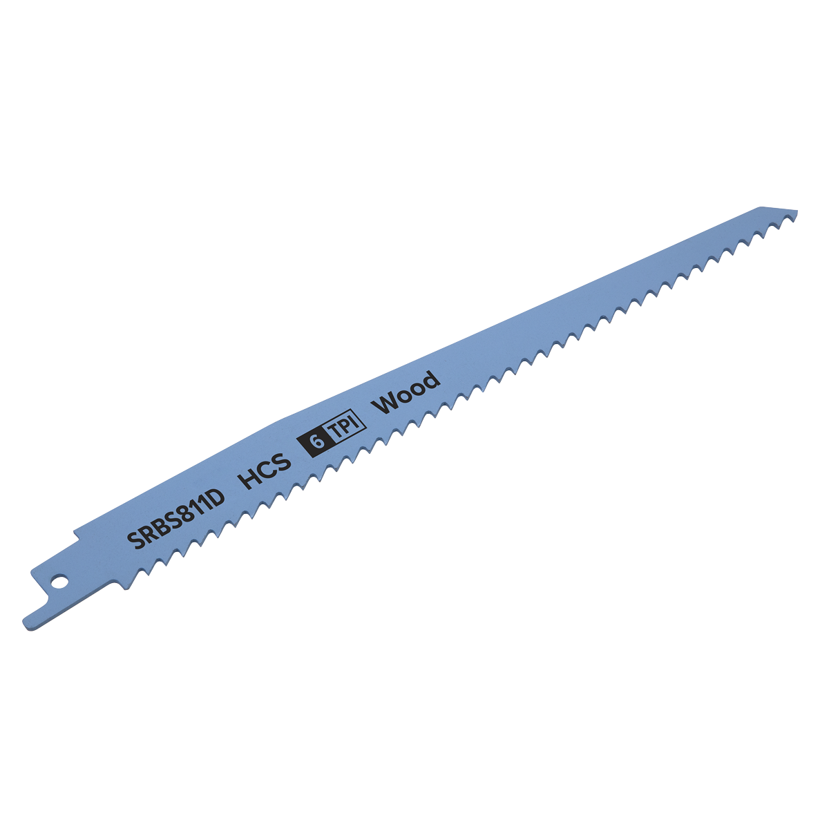 Sealey SRBS811D 200mm 6tpi Reciprocating Saw Blade Clean Wood - Pack of 5