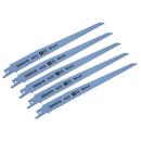 Sealey SRBS811D 200mm 6tpi Reciprocating Saw Blade Clean Wood - Pack of 5
