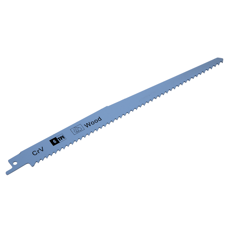 Sealey SRBS911D 230mm 6tpi Reciprocating Saw Blade Clean Wood - Pack of 5