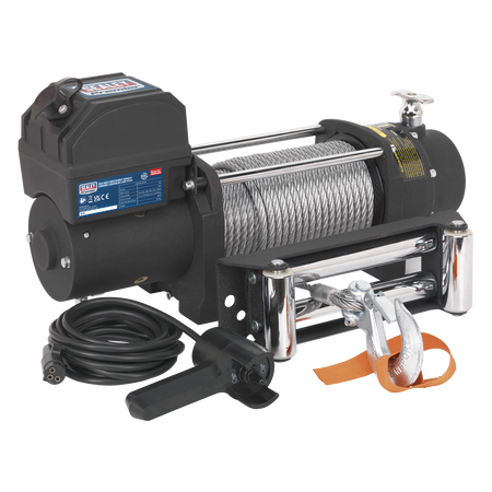 Sealey SRW5450 12V Self-Recovery Winch 5450kg (12000lb) Line Pull