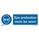 Sealey SS11V1 Eye Protection Must Be Worn - Mandatory Safety Sign - Self-Adhesive Vinyl