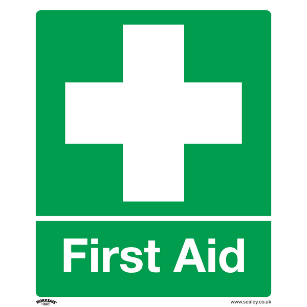 Sealey SS26P1 First Aid - Safety Sign - Rigid Plastic