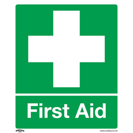 Sealey SS26V1 First Aid - Safety Sign - Self-Adhesive Vinyl