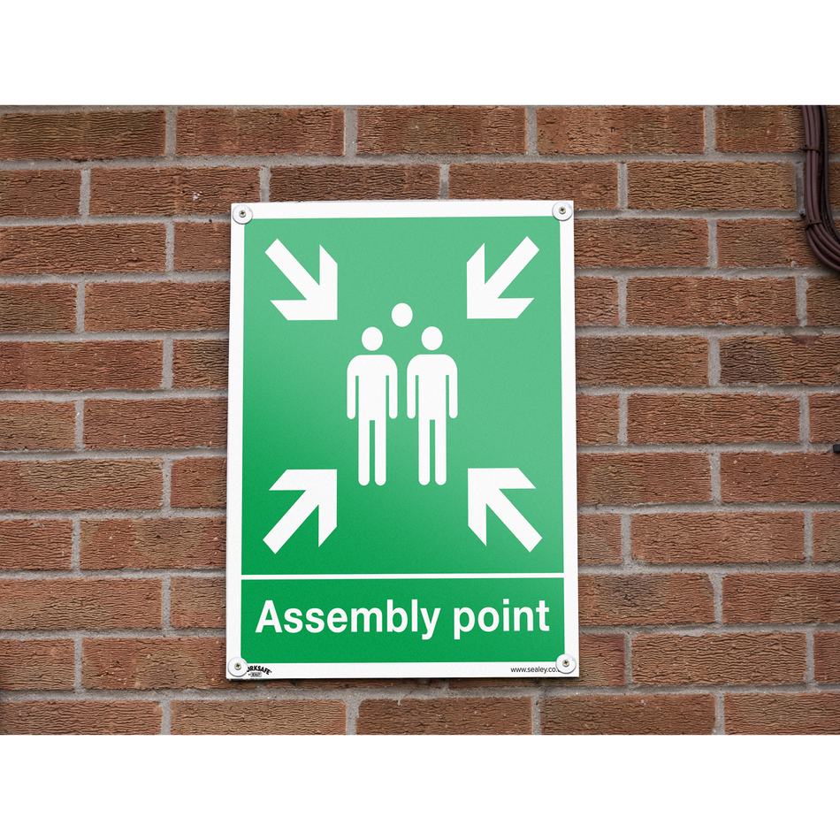 Sealey SS37P1 Assembly Point - Safe Conditions Safety Sign - Rigid Plastic