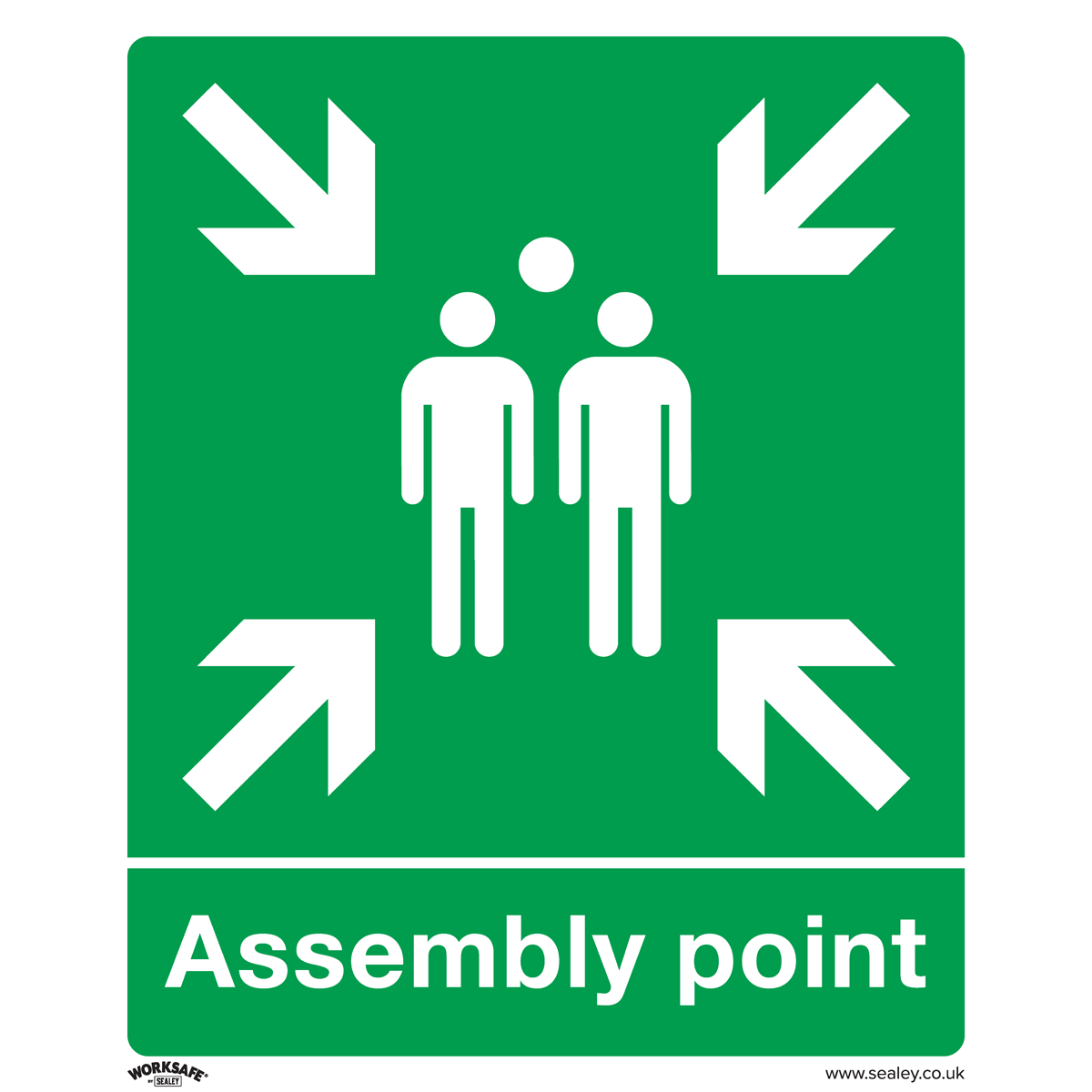 Sealey SS37P1 Assembly Point - Safe Conditions Safety Sign - Rigid Plastic