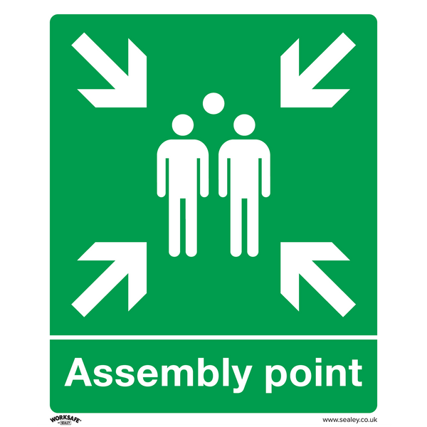 Sealey SS37P1 Assembly Point - Safe Conditions Safety Sign - Rigid Plastic