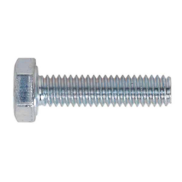 Sealey SS410 HT Setscrew M4 x 10mm - 8.8 Zinc DIN 933 - Pack of 50