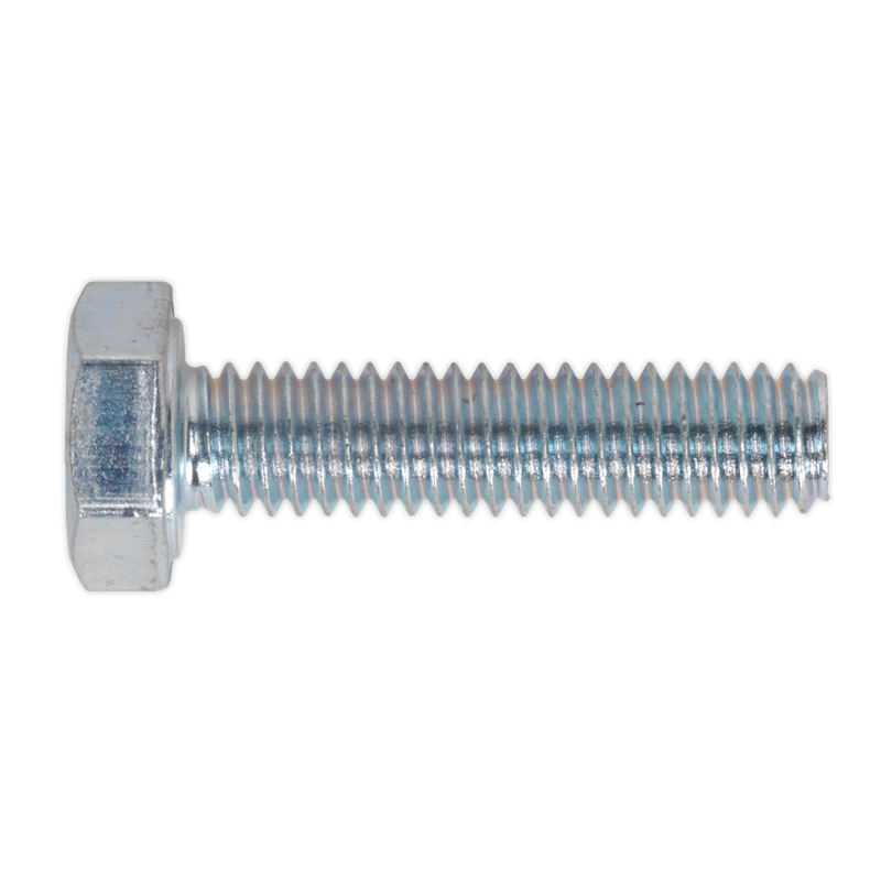 Sealey SS410 HT Setscrew M4 x 10mm - 8.8 Zinc DIN 933 - Pack of 50