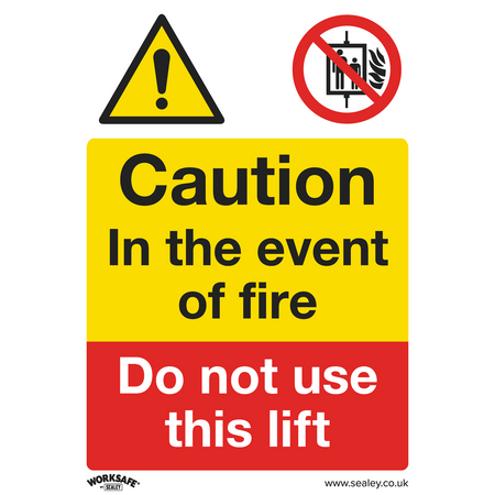 Sealey SS43P1 Caution Do Not Use Lift - Warning Safety Sign - Rigid Plastic