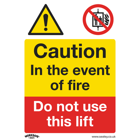 Sealey SS43V10 Caution Do Not Use Lift - Warning Safety Sign - Self-Adhesive Vinyl - Pack of 10