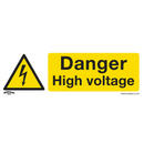 Sealey SS48P1 Danger High Voltage - Warning Safety Sign - Rigid Plastic