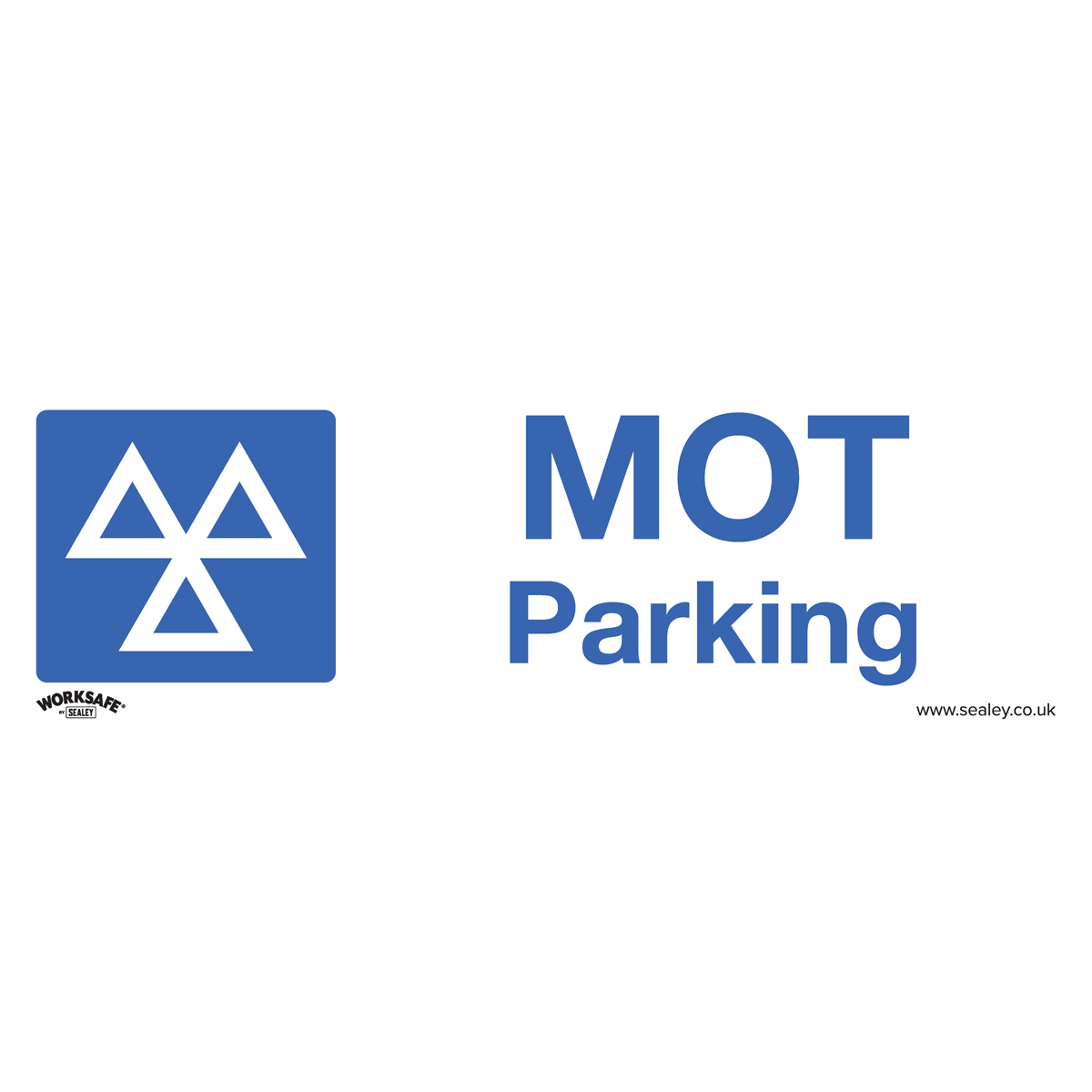 Sealey SS49P1 MOT Parking - Warning Safety Sign - Rigid Plastic