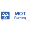 Sealey SS49V10 MOT Parking - Warning Safety Sign - Self-Adhesive Vinyl - Pack of 10